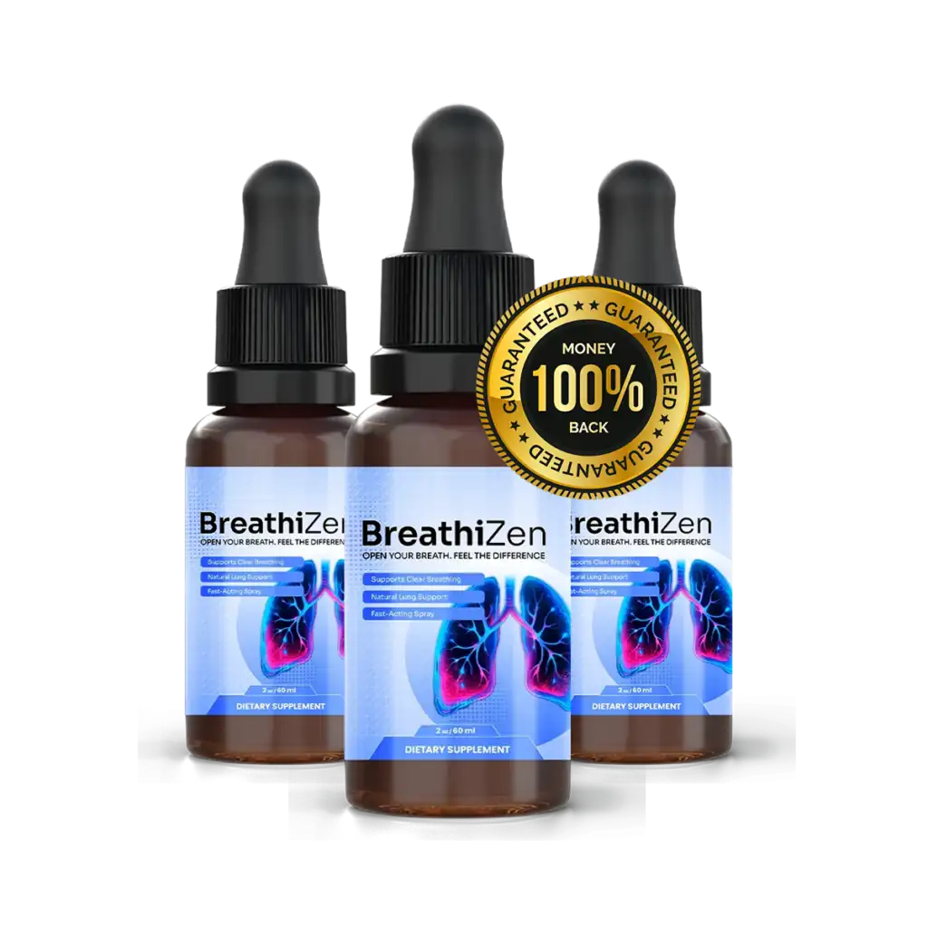 BreathiZen bottles with 100% satisfaction seal